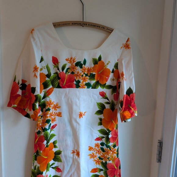 Authentic Vintage Hawaiian Midi Dress Mumu – Ui Maikai – Made in Hawaii USA – XS - Picture 5 of 10
